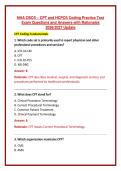 NHA CBCS &ndash; CPT and HCPCS Coding Practice Test Exam Questions and Answers with Rationales 2026&sol;2027 Update