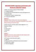 NHA CBCS EXAM 1 Questions and Answers with Rationales 2026&sol;2027 Update