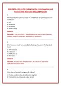 NHA CBCS &ndash; ICD-10-CM Coding Practice Exam Questions and Answers with Rationales 2026&sol;2027 Update