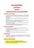 Class notes ACCOUNTANCY  