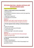 MTA Station Agent Exam &ndash; Questions and Answers with Rationales 2026&sol;2027 Update