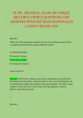 PLTW - IED FINAL EXAM 300 UNIQUE &NewLine;MULTIPLE-CHOICE QUESTIONS AND &NewLine;ANSWERS WITH DETAILED RATIONALES &NewLine;LATEST UPDATE 2026 