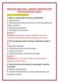 MTA Station Agent Exam &ndash; Questions and Answers with Rationales 2026&sol;2027 Update