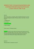 MPOETC TEST 15 EXAM 300 QUESTIONS AND &NewLine;ANSWERS WITH DETAILED RATIONALES &NewLine;LATEST UPDATE THIS YEAR 