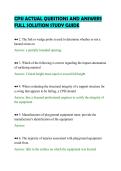 CPSI ACTUAL QUESTIONS AND ANSWERS&NewLine;FULL SOLUTION STUDY GUIDE