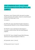CPSI COMPREHENSIVE TEST SCRIPT&NewLine;2026 QUESTIONS WITH SOLUTIONS 100&percnt;&NewLine;CORRECT
