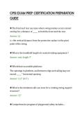 CPSI EXAM PREP CERTIFICATION PREPARATION&NewLine;GUIDE