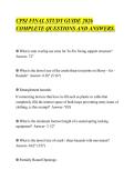 CPSI FINAL STUDY GUIDE 2026&NewLine;COMPLETE QUESTIONS AND ANSWERS&period;&NewLine;