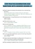 CPXP PRACTICE EXAMINATION 2026&NewLine;QUESTIONS WITH ANSWERS GRADED A&plus;