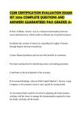 CQIB CERTIFICATION EVALUATION EXAMS&NewLine;SET 2026 COMPLETE QUESTIONS AND&NewLine;ANSWERS GUARANTEED PASS GRADED A&plus;