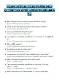 CQM-C ACTUAL EXAM PAPER 2026&NewLine;QUESTIONS WITH ANSWERS GRADED&NewLine;A&plus;