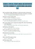 CQM-C FINAL TEST 2026 QUESTIONS&NewLine;WITH CORRECT ANSWERS GRADED&NewLine;A&plus;