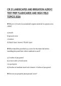 CR 21 LANDSCAPES AND IRRIGATION AZROC&NewLine;TEST PREP FLASHCARDS AND HIGH-YIELD&NewLine;TOPICS 2026