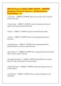 NUR 215 Exam 4 &lbrack;2026&rsqb; LATEST UPDATE &vert; VERIFIED&NewLine;Questions & Correct Answers &vert; Detailed Answer&NewLine;Explanations &vert; A&plus;