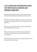 CR 21 LANDSCAPES AND IRRIGATION AZROC&NewLine;TEST PREP PRACTICE QUESTIONS AND&NewLine;RATIONALE GUIDE 2026