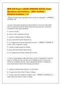 NUR 215 Exam 3 &lbrack;2026&rsqb; UPDATED ACTUAL Exam&NewLine;Questions and Answers &vert; 100&percnt; Verified &vert;&NewLine;Detailed Solutions &vert; A&plus;