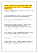 NUR 215 Exam 1 &lbrack;2026&rsqb; UPDATED ACTUAL Exam&NewLine;Questions and Answers &vert; 100&percnt; Verified &vert; Detailed&NewLine;Solutions &vert; A&plus;