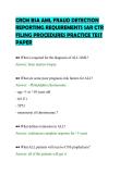 CRCM BSA AML FRAUD DETECTION&NewLine;REPORTING REQUIREMENTS SAR CTR&NewLine;FILING PROCEDURES PRACTICE TEST&NewLine;PAPER