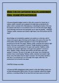 NR 509 Final Exam WITH ACCURATE SOLUTION &sol;GRADED A&plus;&sol;PASS GUIDE 