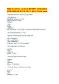 WSET LEVEL 1 EXAM SCRIPT UPDATED&NewLine;QUESTIONS WITH FULL SOLUTION 2026