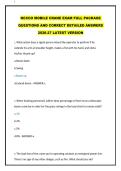 NCCCO MOBILE CRANE EXAM FULL PACKAGE QUESTIONS AND CORRECT DETAILED ANSWERS