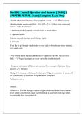 Bio 202 Exam 2 Question and Answer &lbrack;2026&rsqb; &vert;&NewLine;UPDATED ACTUAL Exam &vert; Complete Exam Prep&NewLine;