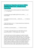 Bio 202 Exam 3 Question and Answer &lbrack;2026&rsqb; &vert;&NewLine;UPDATED ACTUAL Exam &vert; Detailed Answer&NewLine;Explanations