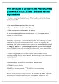 NUR 505-Exam 3 Question and Answer &lbrack;2026&rsqb;&NewLine;&vert; UPDATED ACTUAL Exam &vert; Detailed Answer&NewLine;Explanations