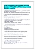 NUR 505-Exam 1 Question and Answer&NewLine;&lbrack;2026&rsqb; &vert; UPDATED ACTUAL Exam &vert; 100&percnt;&NewLine;Verified Answers