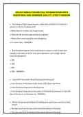 NCCCO MOBILE CRANE FULL PACKAGE EXAM WITH QUESTIONS AND ANSWERS