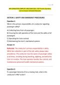 MTA CONDUCTOR COMPLETE SURE EXAM 2026 &vert; 2027 Practice Questions&comma; Correct Answers & Detailed Rationales