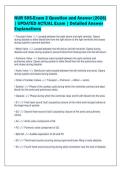 NUR 505-Exam 2 Question and Answer &lbrack;2026&rsqb;&NewLine;&vert; UPDATED ACTUAL Exam &vert; Detailed Answer&NewLine;Explanations