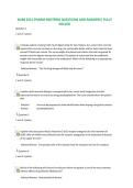 NURS 6521 PHARM MIDTERM QUESTIONS AND ANSWERS&vert; FULLY SOLVED