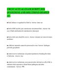CRCST ACTUAL EXAM SCRIPT 2026&NewLine;QUESTIONS AND SOLUTIONS GRADED&NewLine;A&plus;&period;