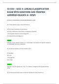CS 559 &ndash; Quiz 3&colon; Linear Classification&NewLine;exam with questions and verified&NewLine;answers graded A&plus; new&excl;&excl;