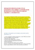 BSN366 EXIT HESI EXAM 300 ACTUAL &NewLine;QUESTIONS AND CORRECT ANSWERS WITH &NewLine;RATIONALE LATEST UPDATE ALREADY &NewLine;GRADED A&plus; ASSURED PASS
