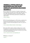 CRIMINAL JUSTICE NOCTI 391&NewLine;QUESTIONS 2026 TEST BANK&NewLine;COMPLETE QUESTIONS SOLUTIONS&NewLine;GRADED A&plus;