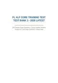 FLORIDA ALF CORE TRAINING TEST BANK 1&comma; 2 & 3 BUNDLE 2026&sol;2027 &vert; 450&plus; Real Exam Prep Questions & Verified Answers &vert; Pass Guaranteed - A&plus; Graded