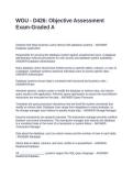 WGU - D426 Objective Assessment Exam-Graded A