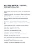 WGU D426 &lpar;MASTER&rpar; EXAM WITH COMPLETE SOLUTION