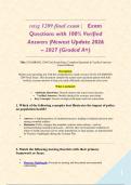 rnsg 1209 final exam &vert; Exam Questions with 100&percnt; Verified Answers &vert;Newest Update 2026 &ndash; 2027 &lpar;Graded A&plus;&rpar;&NewLine;