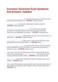 Corrosion Technician Exam Questions &NewLine;And Answers&period; Updated