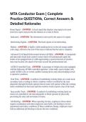 MTA Conductor Exam &vert; Complete &NewLine;Practice QUESTIONs&comma; Correct Answers & &NewLine;Detailed Rationales