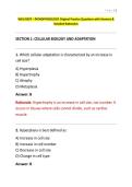 WGU D027 &ndash; PATHOPHYSIOLOGY Original Practice Questions with Answers & Detailed Rationales