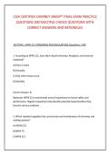 CSIA CERTIFIED CHIMNEY SWEEP&reg; FINAL EXAM PRACTICE &NewLine;QUESTIONS 300 MULTIPLE-CHOICE QUESTIONS WITH &NewLine;CORRECT ANSWERS AND RATIONALES
