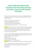 Evolve HESI Medical-Surgical Exam &vert; Practice Questions&comma; Answers & Detailed Rationales