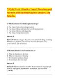 NR546 Week 1 Practice Exam 2 Questions and Answers with Rationales Latest Versions Top Rated A&plus;&period;