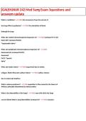 GALEN NUR 242 Med-Surg Exam 3 &vert; Practice Questions & Answers &vert; Updated Study Guide 