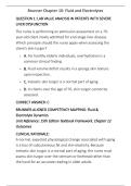 Brunner & Suddarth 15th Edition Chapter 12 Test Bank&colon; Fluid&comma; Electrolyte&comma; & Acid-Base Balance Practice Questions with Detailed Clinical Rationales &vert; Next-Gen NCLEX Prep &lpar;NURS 230&rpar;&NewLine;