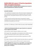 NURS 5350 M3 Lesson 3 Practice Questions With Complete Solutions